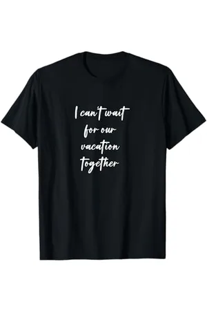 Statement Blend Je ne peux pas attendre nos vacances ensemble T-Shirt