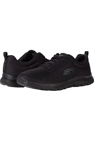 Skechers Flex Appeal 4.0 - Active Flow - Baskets pour Femme, Noir, 6.5 Wide