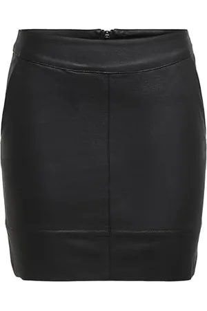 ONLY Onlbase Faux Leather Skirt Otw, Jupe Femme, , 38 (Taille fabricant: 36)