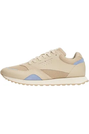 Tommy Hilfiger Baskets de Running Homme New Eva Mix Cuir, Beige (Sandalwood), 46