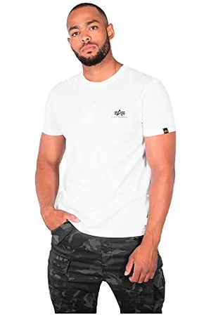 Alpha Industries Alpha Indutries Basic T Small Logo T-Shirt pour Homme, White