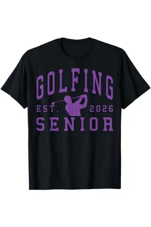 Class of 2026 Graduation Shirts Golf Senior Golf de nuit Senior 2026 Graduation 84 T-Shirt