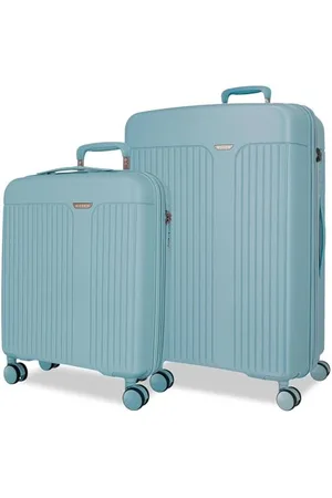 MOVOM Jeu de valises Bleues 55/68 cm Rigide 6,65 kg Fermeture TSA Polypropylène 6,65 kg 109LExtensible Bagage à Main, , Talla única, Jeu de valises