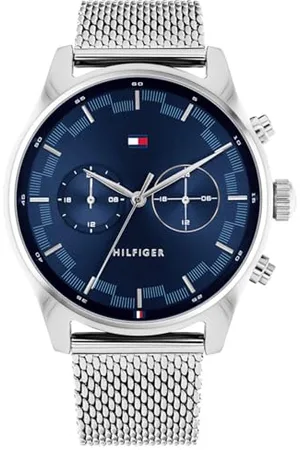 Tommy Hilfiger Montre Analogique Multifunction à Quartz pour Homme avec Bracelet milanais en Acier Inoxydable é - 1710420