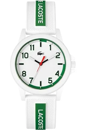 Lacoste Montre Analogique à Quartz pour la Jeunesse Collection Rider avec Bracelet en Silicone Blanc - 2020140