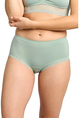 Billetdoux Shorty, Modèle Zen Dentelle, Confortable et très féminin grâce à sa Maille en Tricotage Circulaire et Son Galon de Dentelle, , 34-36