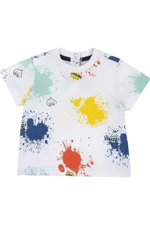 chicco T-shirt Bébé, Tee-shirt à Manches Courtes, Confortable et à la Mode, en Coton Doux, Lavable en Machine, Vêtements Bébé 0-24 Mois, Conçu en Italie