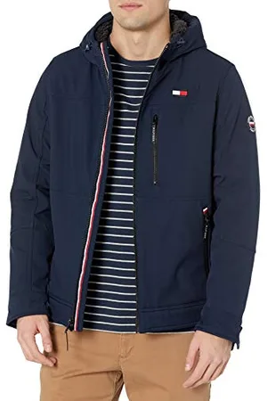 Tommy Hilfiger Veste Performance Softshell doublée en Sherpa pour homme, Large
