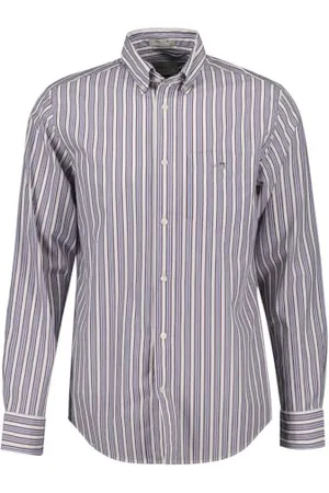 GANT Reg Poplin T-Shirt à Rayures Chemise, , XL Hommes