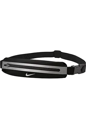 Nike Slim 3 Sac Banane Adulte Unisexe, 082 Noir/Noir/argenté, Taille Unique