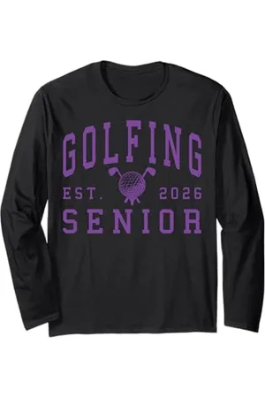 Class of 2026 Graduation Shirts Golf Senior Golf de nuit Senior 2026 Graduation 90 Manche Longue