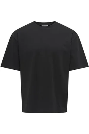 Only & Sons Nur & Sons Herren T-Shirt Oversize Fit Rundhals Jersey Shirt Geschleppt Schulter Design Top, Couleurs: , Size:XXL
