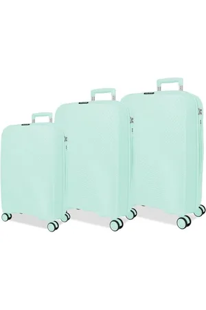 Roll Road Orbit Jeu de valises Bleues 54/64/75 cm Rigide 9,6 kg Fermeture TSA Polypropylène 9,6 kg 183L Bagage à Main, , Talla única, Jeu de valises