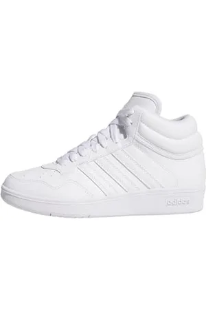 adidas Hoops 4.0 Mid Shoes Basket, FTWR White/FTWR White/Core Black, 24 EU