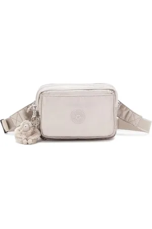 Kipling ABANU MULTI Petit sac à bandoulière convertible en sac de taille, (Argent)