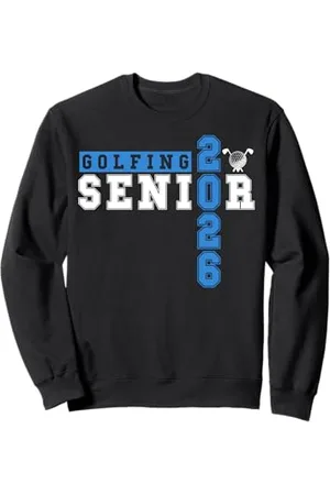 Class of 2026 Graduation Shirts Golf Senior Golf de nuit Senior 2026 Graduation 77 Sweatshirt