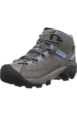 Keen Femme Targhee 2 Mid Waterproof Botte de randonnée, Steel Grey/Hydrangea, 40 EU