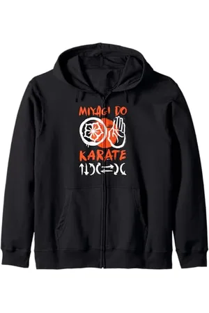 Cobra Kai Miyagi-Do Mouvements de Karaté Sweat à Capuche