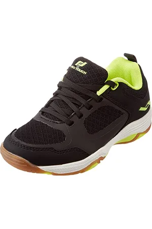 pro touch Indoor-Chaussure Rebel Iv Marche Mixte, Black/Yellow Light/G, 33 EU