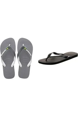 Havaianas Tongs Noir 43/44 EU + Tongs Steel Grey White White 43/44 EU