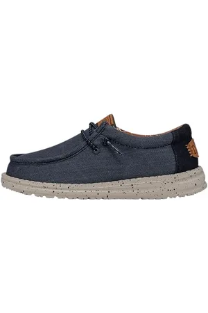 Hey dude Wally Youth Washed Canvas Mocassin
