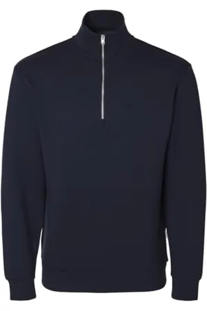 SELETED Slhemanuel Soft Zip High Neck Sweat Noos Maillot de survêtement