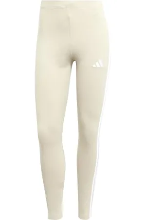 adidas Femme Essentials 3-Stripes Cotton Leggings, Wonder Alumina/White, XXL