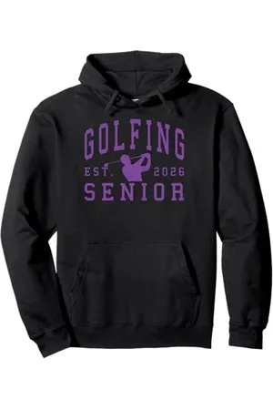 Class of 2026 Graduation Shirts Golf Senior Golf de nuit Senior 2026 Graduation 84 Sweat à Capuche