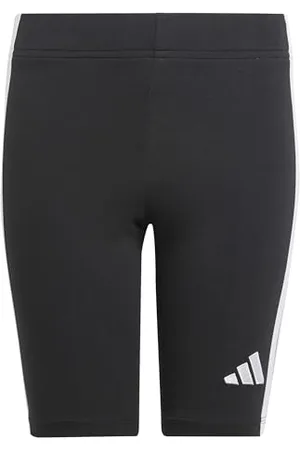 adidas Fille Essentials Biker Shorts, Black/White, 14-15 Years