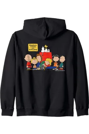 Peanuts Snoopy Woodstock Happy Gang Friends Friendship BFF Vintage Sweat à Capuche