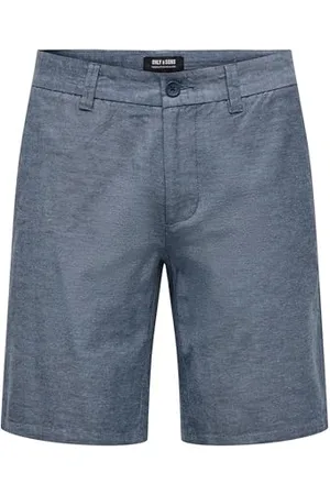 Only & Sons ONSMARK 0011 Cotton Linen Shorts Noos Chino, , L Homme