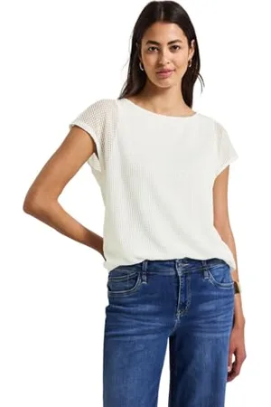 Street one A323327 T-Shirt, Blanc Cassé, 38 Femme