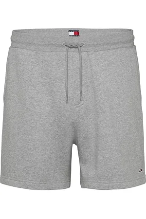 Tommy Hilfiger Short de Jogging Homme Flag Beach avec Cordon de Serrage, Gris (Grey HTR), S
