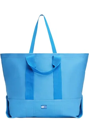 Tommy Hilfiger Cabas Sac Femme Edition Canvas Grand, Bleu (Copenhagen Blue), Taille Unique