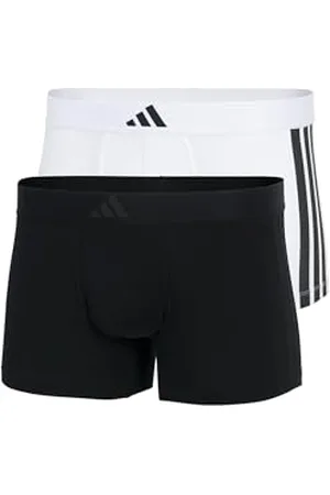 adidas Herren Unterwäsche Boxershorts 2er Pack-Low Rise Trunk (2pk) -Active Flex Cotton 3 Stripes sous-vêtement, , XL Hommes