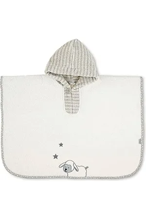 Sterntaler Poncho Mouton Stanley, Capuche Incluse, Âge : Dès 0 mois, Taille : 70 x 50 cm
