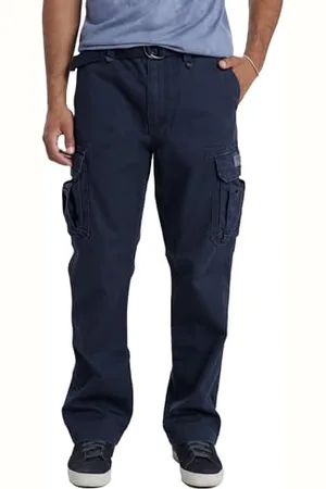 UNIONBAY Survivor Iv Pantalon cargo décontracté pour homme - Bleu - 31-35