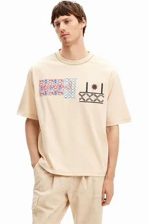 Desigual TS_Paco T-Shirt, Blanc, Small Homme
