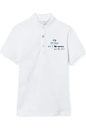 IKKS JUNIOR Polo Manches Courtes avec Inscriptions, 6 Mois Bébé garçon