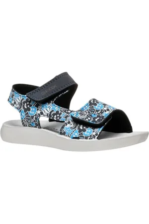 Geox J Sandal LIGHTFLOPPY, Navy/Azure, 33 EU