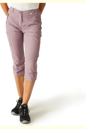 Regatta Pantalon de Marche Chaska II Capri pour Femme Shorts, , 48