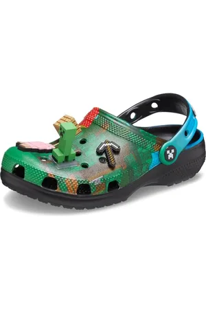 Crocs Unisexe Enfant Minecraft CLS CLG K Sabots, Multi, 34/35 EU