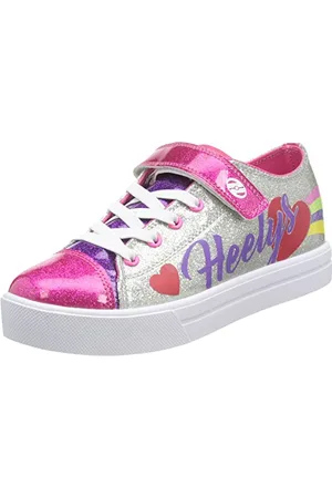 Heelys Hly-g2w-1665 Chaussure Talon, Cœur Arc-en-Ciel argenté, 34 EU