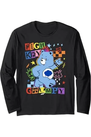 Care Bears High Key Grumpy Retro Punk Poster Manche Longue