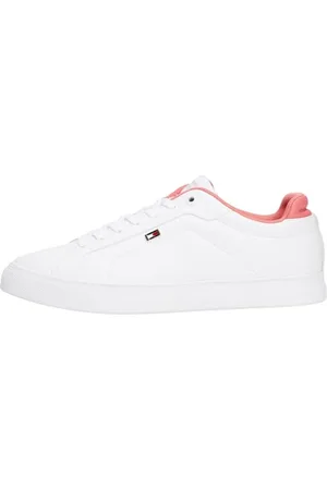 Tommy Hilfiger Femme Sporty Sneaker Fw0fw08899 Bas, White (White/Washed Cherry), 39 EU