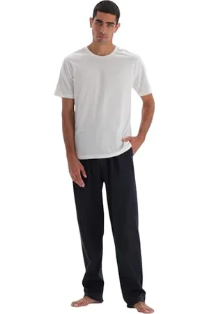 Dagi Regular Waist Flat Leg Pajama Bottom Bas de Pyjama, , XL pour des Hommes