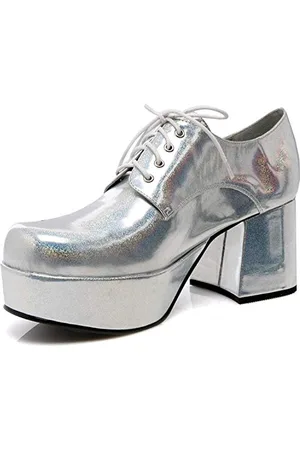 Ellie Shoes Chaussures à Plate-Forme Jazz-02 Funtasma par Pleaser Oxford pour Homme Argent Hologramme m