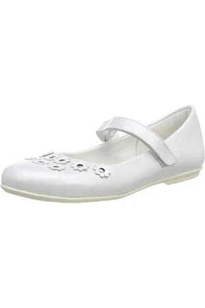 Däumling Fille Hailey Ballerines Bout fermé, Blanc (Perlato Weiss 71), 38 EU