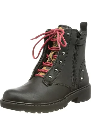 Geox Fille J Casey Girl B Bottines, Black/Whisky, 38 EU