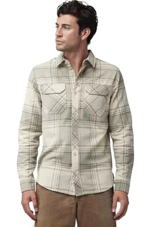 Fox Racing Shirt Fox Traildust Flannel Cream Unisexe, , m